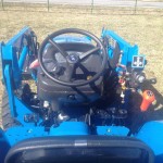 Walt's Tractor - steering wheel and controls of a brand new LS tractor