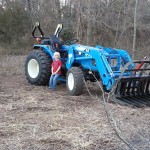 Walt's Tractor - Child on a tractor